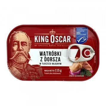 Печень трески натуральная King Oscar 115 г 5227 фото