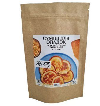 Cумiш для оладок міні з кукурудзяним борошном без глютену, 150 г Ms. Tally 6742 фото