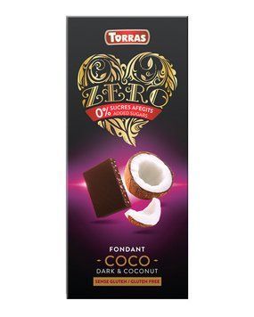 Шоколад черный без сахара с кокосом Torras 125 г 2492 фото