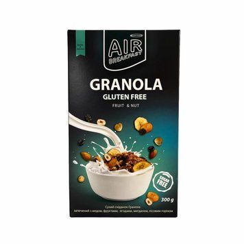 Гранола фруктово-горіхова, без цукру і глютену, ТМ Healthy Generation, 300 г 3017 фото
