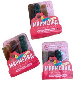 Мармелад без цукру &ldquo;Бузина&ndash;Малина&ndash;Груша&rdquo;, Gogodza 75 г 6850 фото