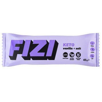 Батончик FIZI КЕТО протеиновый &ldquo;Vanilla + salt&rdquo; 45 г 2344 фото