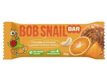 Фруктово-горіховий батончик Bob Snail Хурма-Апельсин-Кішю-Кріспи Кіноа 35 г 6391 фото