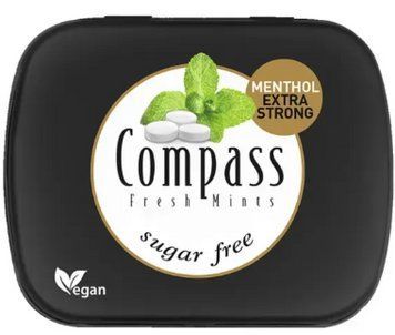Льодяники без цукру Extra Strong ментол Compass , 14 г 6130 фото