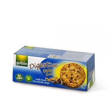 Печиво вівсяне GULLON Digestive із шоколадними крихтами, 425г 2458 фото