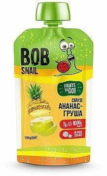 Пюре фруктове без цукру ананас-груша-яблуко, Bob Snail 120 г 4005 фото