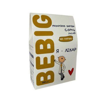 Макароны без глютена "Соты рисовые для супа", TM Bebig 300 г 1410 фото