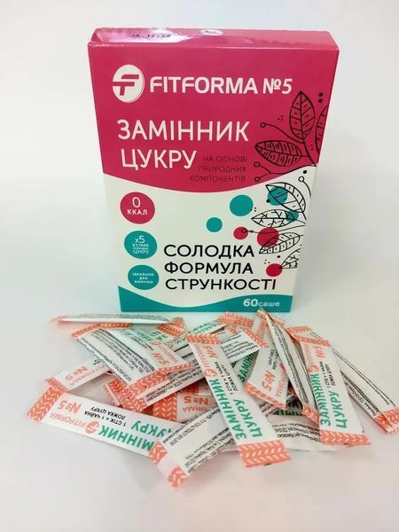 Сахарозаменитель "ФитФорма №5" (1:5) ,60 шт саше 4952 фото