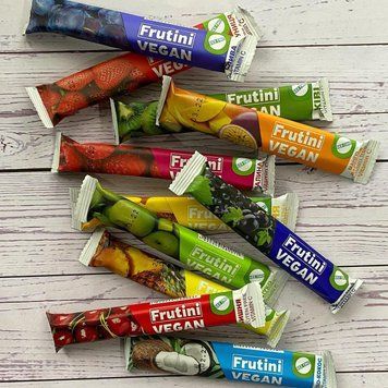 Пастила фруктова асорті "Frutini Vegan" 20 г 25 шт. 1577 фото