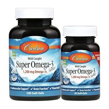 Carlson Labs Super Omega 3 100+30 капс 5985 фото