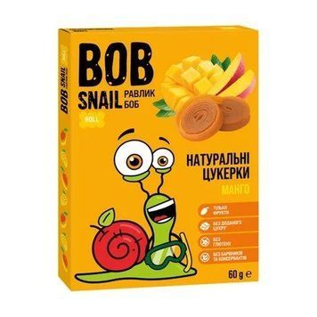 Натуральні Мангові Цукерки ТМ BOB SNAIL 120 г пастилу без цукру Равлик Боб 2282 фото