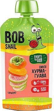 Пюре фруктовое без сахара хурма-розовая гуава, Bob Snail 120 г 4020 фото