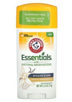 Arm & Hammer, Essentials, дезодорант магний, ваниль и сандаловое дерево 71 г 5869 фото
