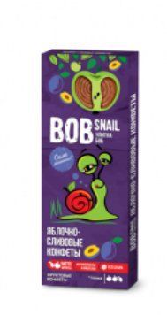 Натуральні цукерки яблучно-сливові Bob Snail 30 г 2290 фото