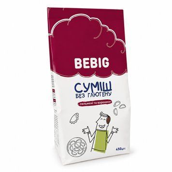 Суміш без глютену для пельменів і вареників ТМ Bebig, 450 г 1586 фото