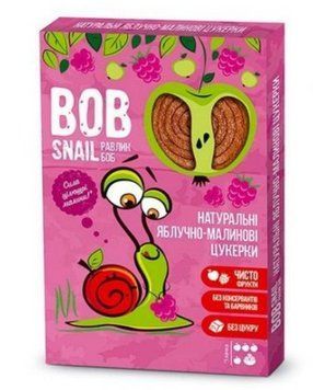 Натуральні цукерки яблучно-малинові Bob Snail 60 г 2293 фото
