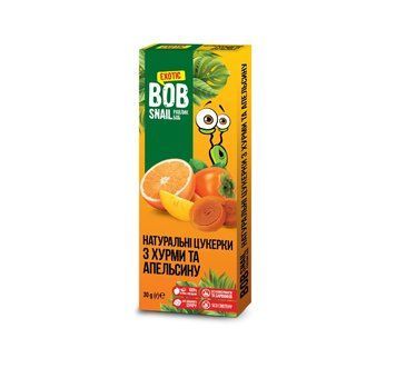Натуральні цукерки xурма-aпельсин Bob Snail 30 г 4242 фото