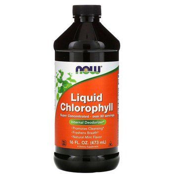 Now Foods, Liquid Chlorophyll рідкий хлорофіл, аромат м&rsquo;яти, 473 мл 1241 фото