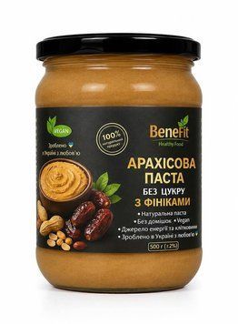 Арахисовая паста с финиками, ТМ Benefit, 540 г 6924 фото