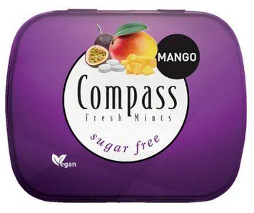 Льодяники без цукру манго, Compass 14 г 6414 фото