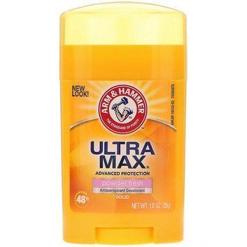 Arm & Hammer, UltraMax, твердый дезодорант-антипреспирант, для женщин, порошковый и свежий, 28 г 1258-12 фото
