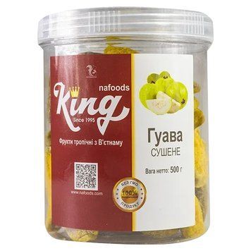 Гуава сушена натуральна King (банка) 500г 6352 фото