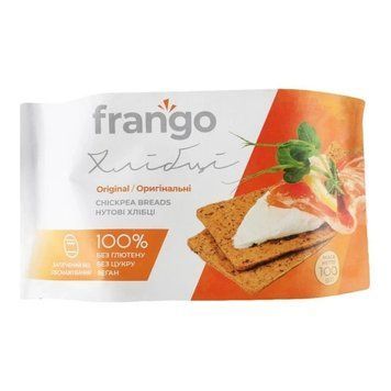 Хлібці нутові "Оригінальні", ТМ Frango, 100 г 2563 фото