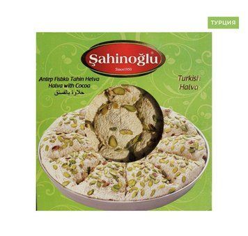 Халва тахінна (кунжутна) з фісташкою Sahinoglu Туреччина 350 г 2214 фото