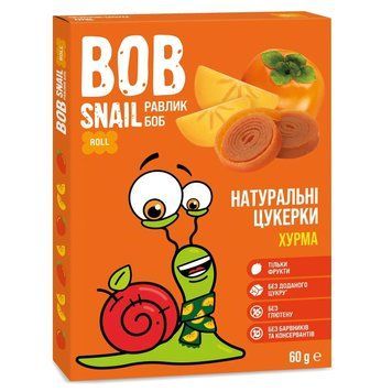 Натуральні цукерки хурма Bob Snail 60 г 2901 фото