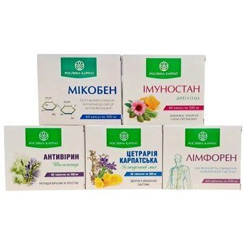 При заболевании верхних дыхательных путей (ВДШ) ОРВИ, ОРЗ &ndash; комплексная программа Рослина Карпат 657543 фото