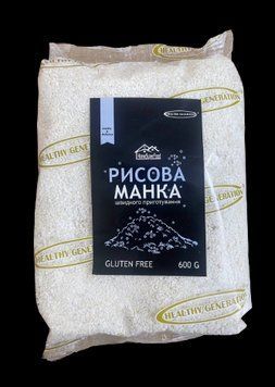Манка рисовая быстрого приготовления Healthy Generation 600 г 6433 фото