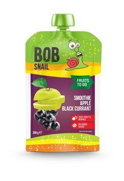 Пюре фруктовое смузи яблоко-черная смородина пастеризованное 200 г, Bob Snail 2674 фото