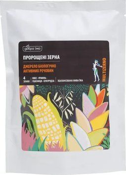 Пророщені зерна вівса, пшениці, кукурудзи, ячменю Добра їжа 300 г 1788 фото
