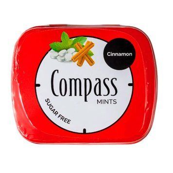 Льодяники без цукру зі смаком кориці Compass , 14 г 6363 фото
