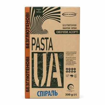 Макароны без глютена овощные Pasta UA Healthy Generation 350 г 2070 фото