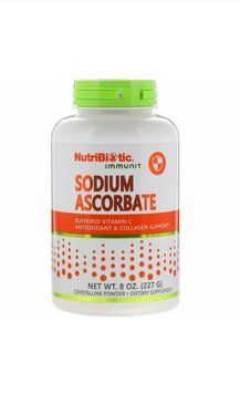 Sodium ascorbate, NutriBiotic Immunity, буферизований вітамін C, кристалічний порошок, 227 г 4256-1 фото