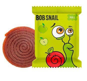 Натуральні Яблучні Цукерки ТМ BOB SNAIL 10 г пастила без цукру Равлик Боб 4991 фото