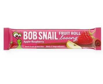 Натуральна цукерка яблучно-малинова Bob Snail Fruit Roll Looong 15 г 6259 фото