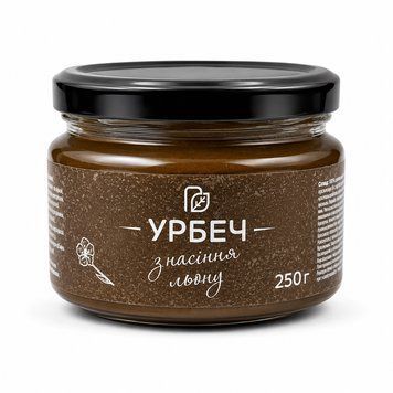 Урбеч (паста) із насіння льону 250 г 1542 фото