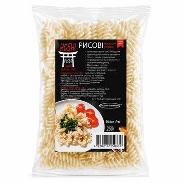 Макароны рисовые без глютена Hoshi Pasta Healthy Generation 250 г 2169 фото