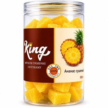 Мармелад зі смаком ананас King 500 г (банка) 5688 фото