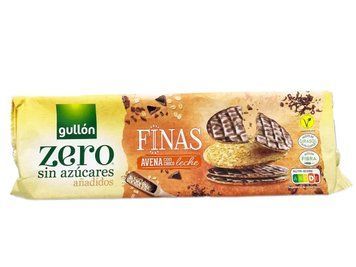 Печиво без цукру вівсяне з молочним шоколадом (Diet Fibra Finas) Gullon, 150 г 1396-1 фото