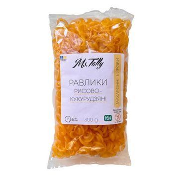 Улитки без глютена рисово-кукурузные, TM Ms.Tally 300 г 6740 фото