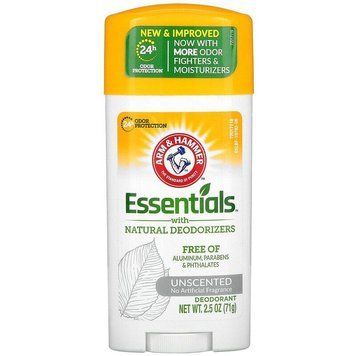 Arm & Hammer, Essentials, натуральный дезодорант без искусственных ароматизаторов 71 г 1513 фото